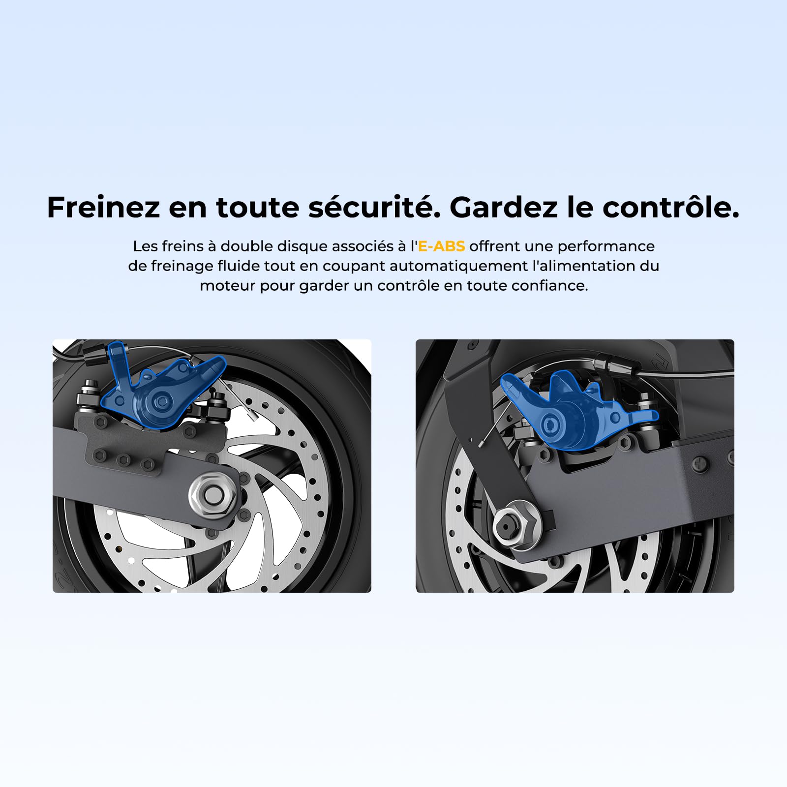 Ausom Gosoul 2 / L2 Max Trottinette Électrique Adultes, Autonomie 70KM/90KM, Freins à Disque avec E-ABS, Idéale pour Les Déplacements Urbains, 10" trotinette électrique Pliable Tout Terrain