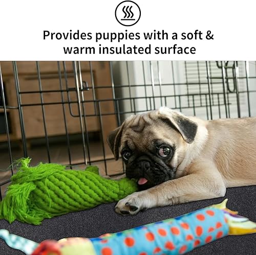 Miniatura 3 de Alfombrillas para corralito para perros, XXL 74 x 74 pulgadas, almohadillas para entrenamiento de perros, parto, inauguración de la casa,