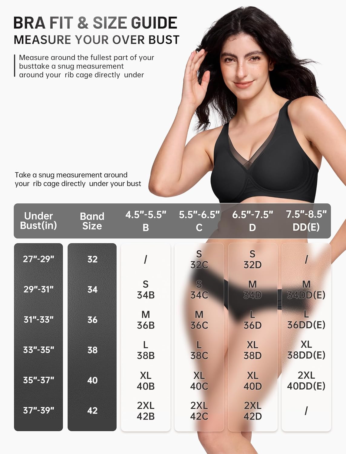 Deep V Wireless Jelly Bras for Women No Underwire Seamless Push Up Comfortable Tshirt Bralettes Everyday Bra - Image 6