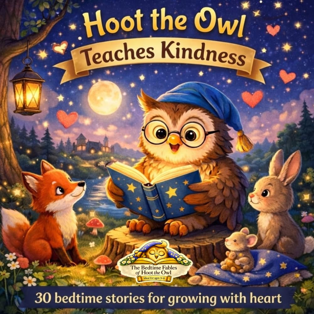 HOOT THE OWL TEACH KINDNESS: 30 Bedtime Stories to Grow with Your Heart (The Bedtime Fables of Hoot The Owl)