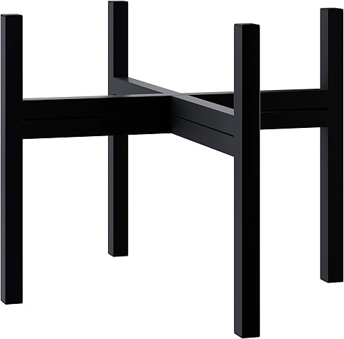 FaithLand Soporte para plantas de mediados de siglo para interiores y exteriores (maceta no incluida), sostiene macetas con un ancho máximo de 14