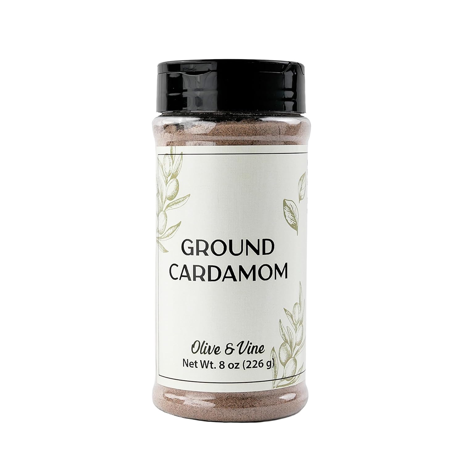 Olive & Vine Ground Cardamom, Warm & Spicy, For Baking & Curries, Rich Tradition, Authentic Taste, For Global Recipes (8 Ounce)