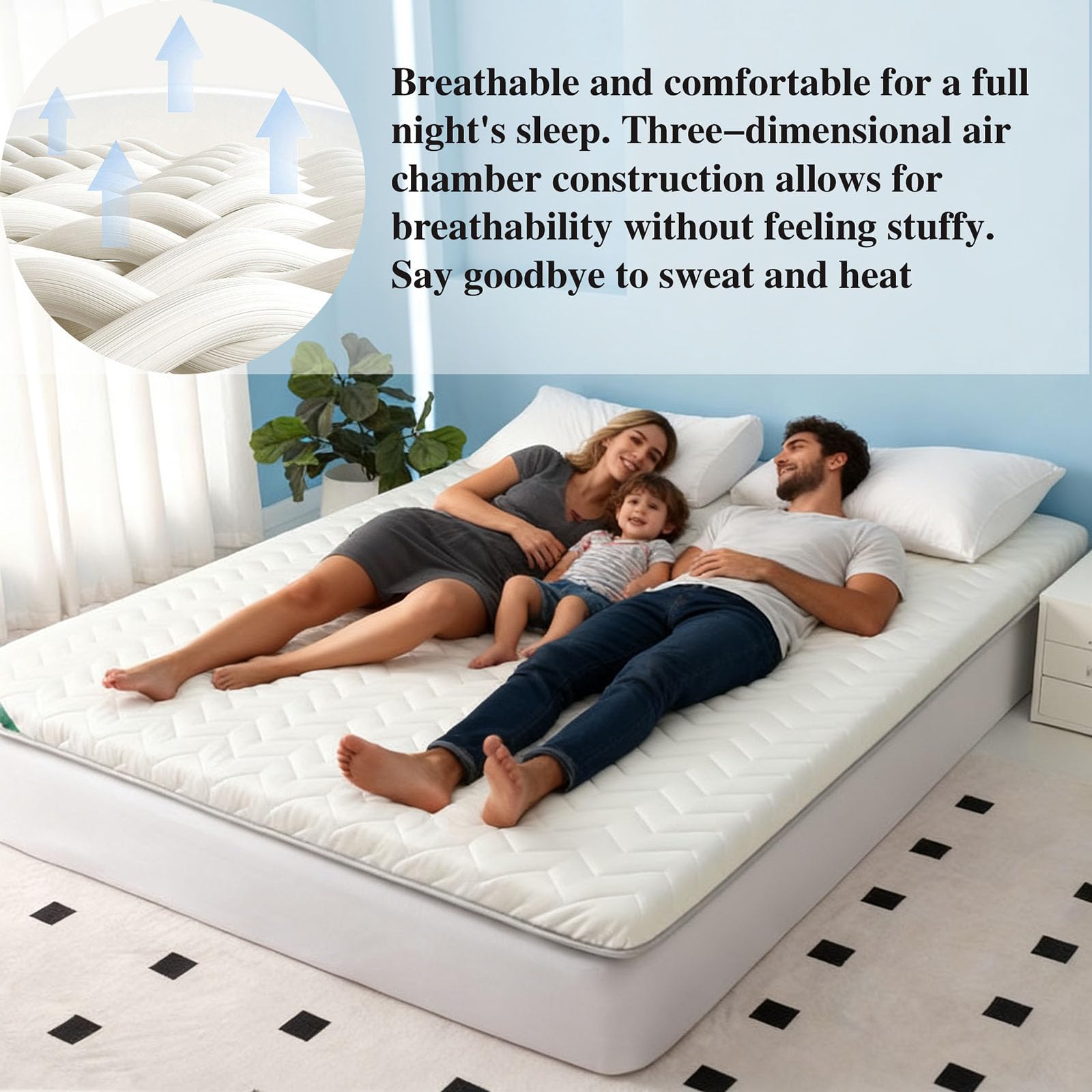 Materac futon o grubości 8 cm – przenośny, oddychający i ergonomiczny podkładka kempingowa z elastyczną opaską, składana mata do spania do domu i podróży, szara, 70 x 200 cm