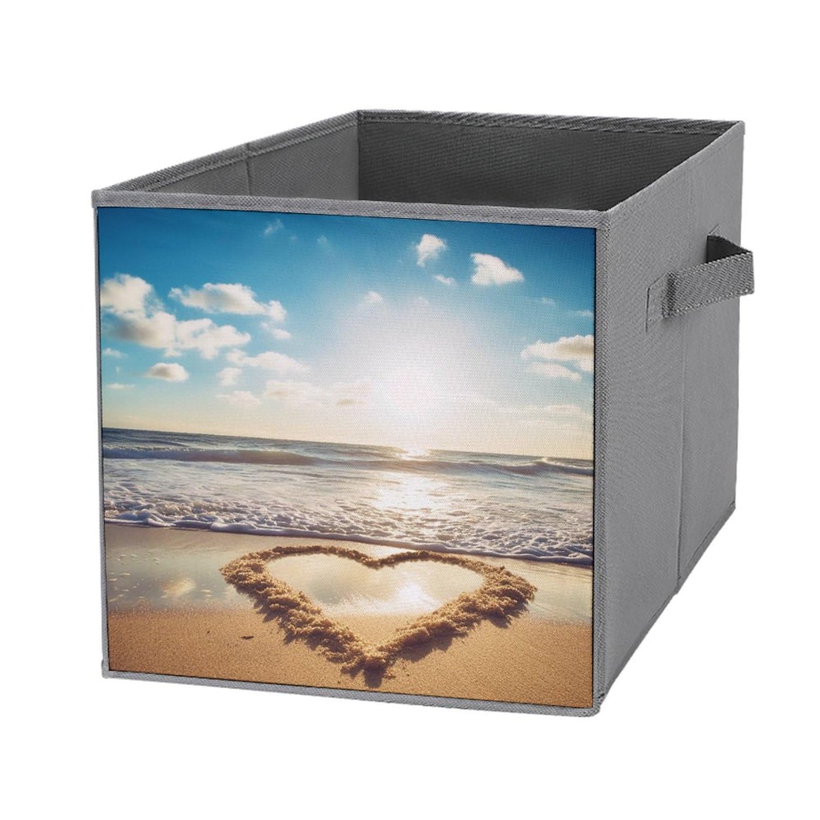 Bacs de rangement pliables anti-encombrement pour linge et habits de plage