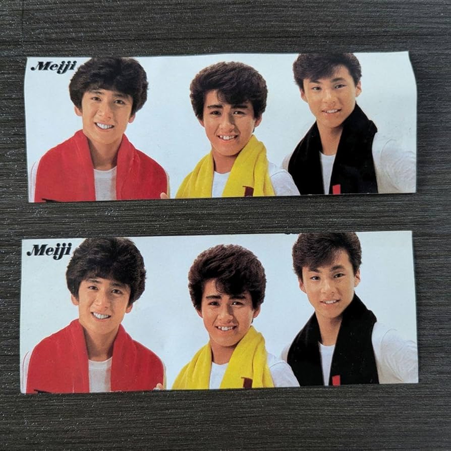 Amazon.co.jp: 少年隊 ステッカー 2枚 時代 Meiji チョコレート Dela