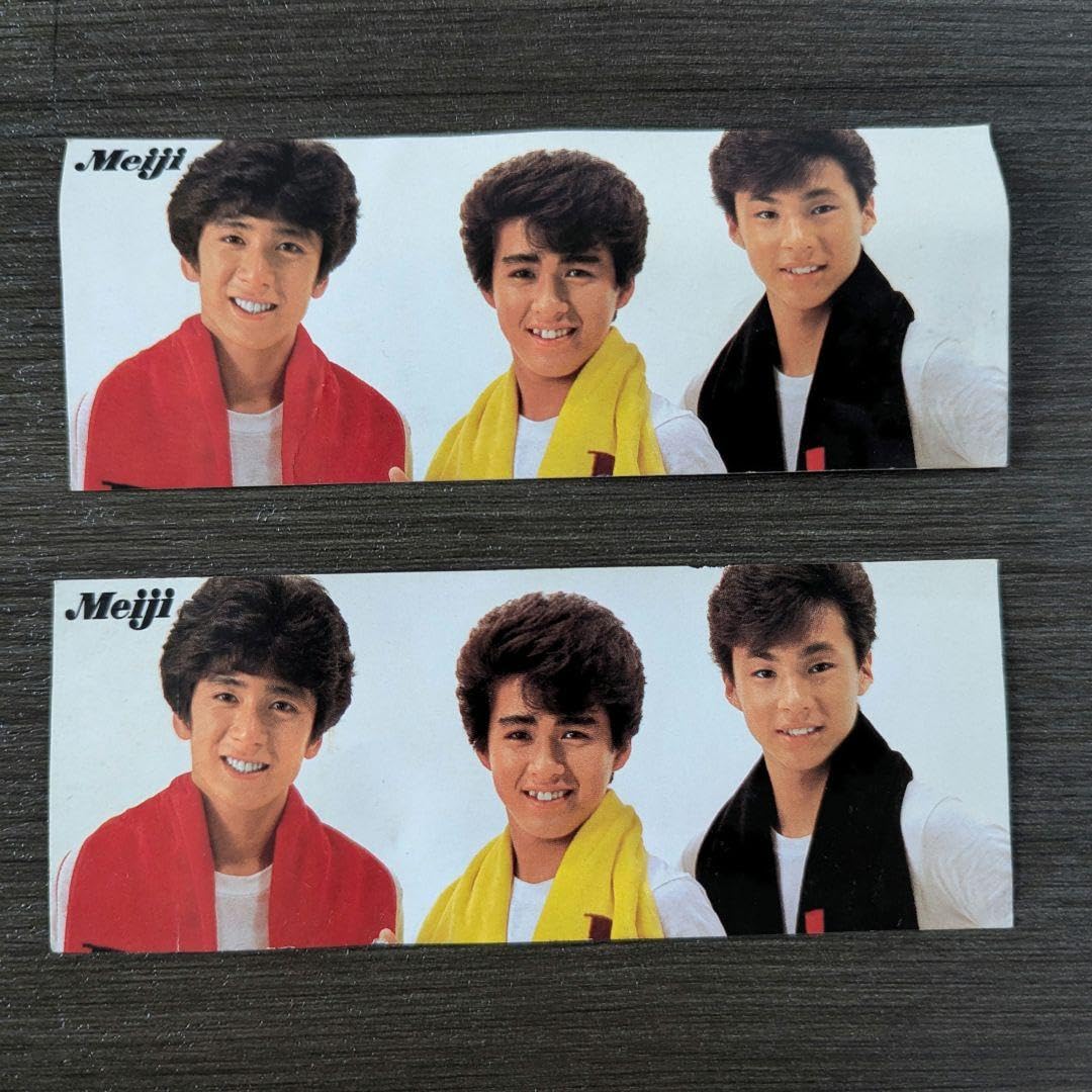 Amazon.co.jp: 少年隊 ステッカー 2枚 時代 Meiji チョコレート