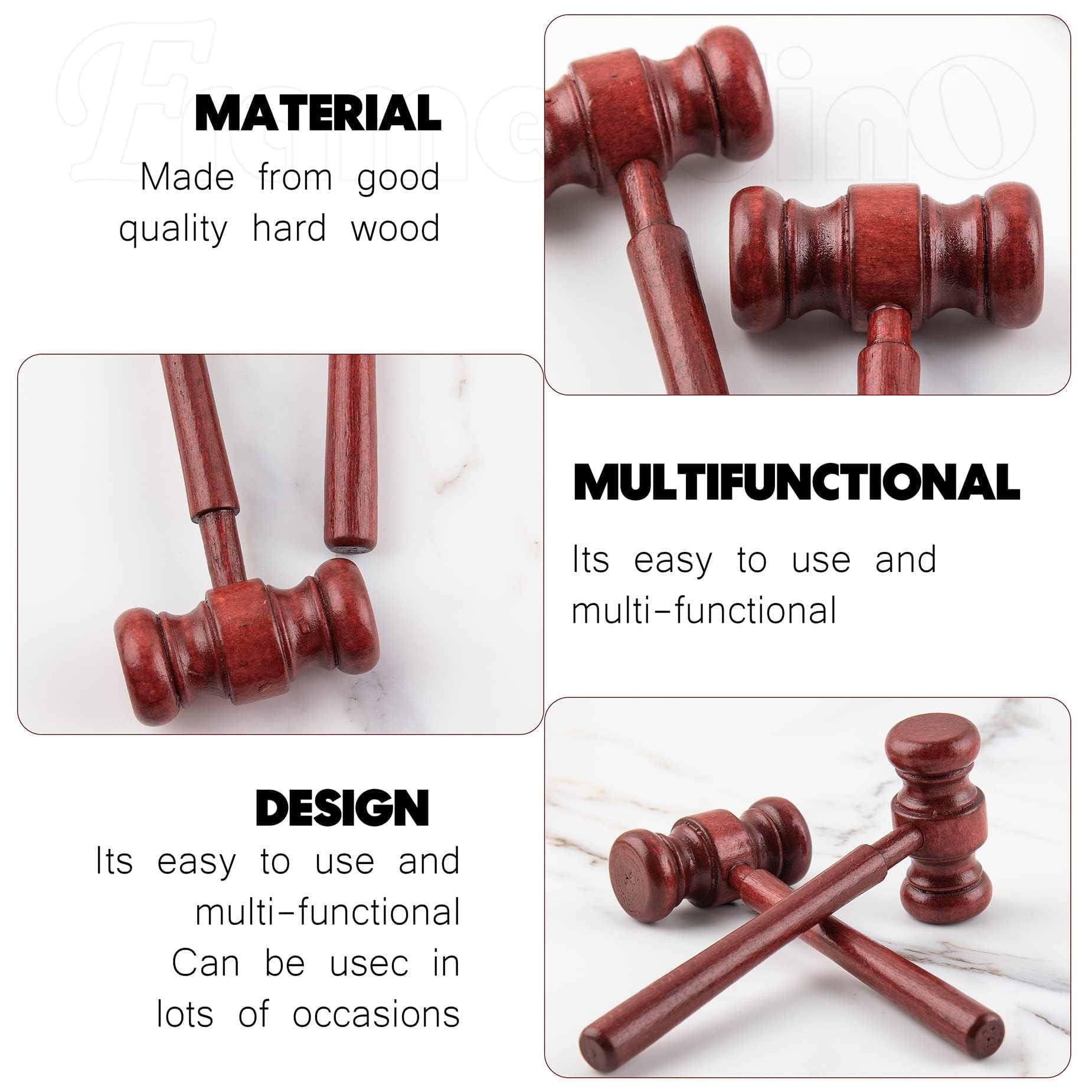 Marteau De Juge En Bois Pour Costume Avocat - Accessoire Cosplay Et Jeux De Rôle Juridiques - 6