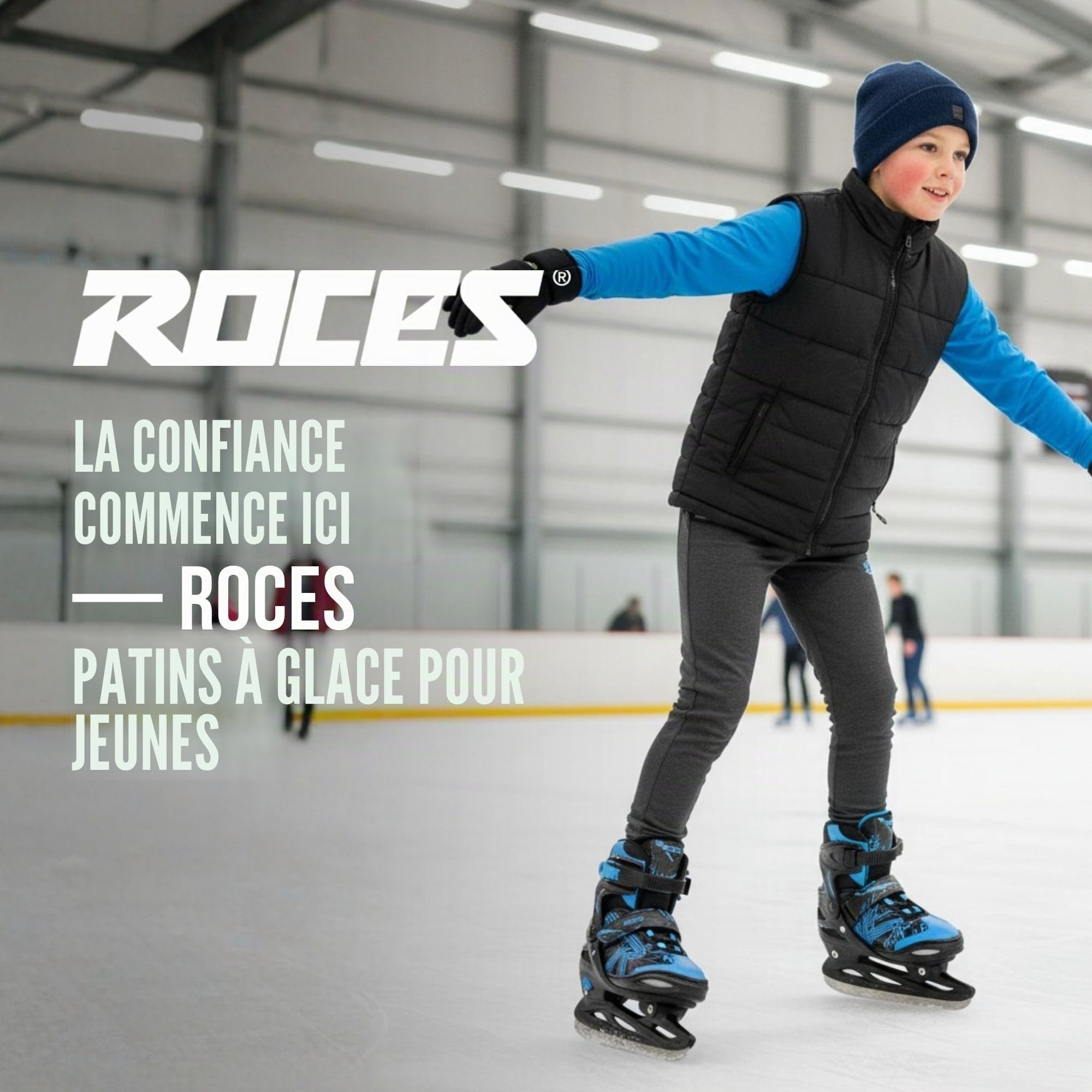 Roces Jokey Ice 3.0 Garçon Patins à glace - Ice Skates pour Enfant