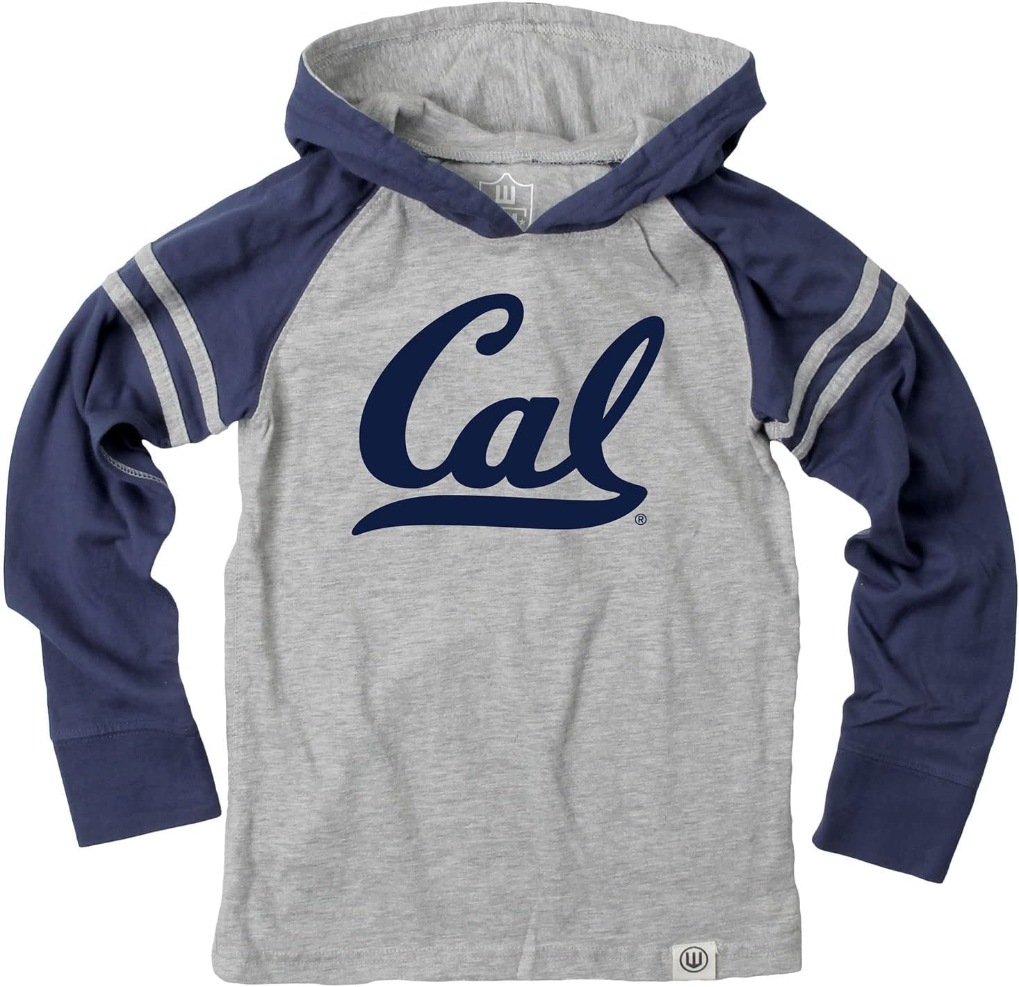 Wes and Willy Youth Boys College Long Sleeve Hooded T-Shirt Striped Jersey Hoodie