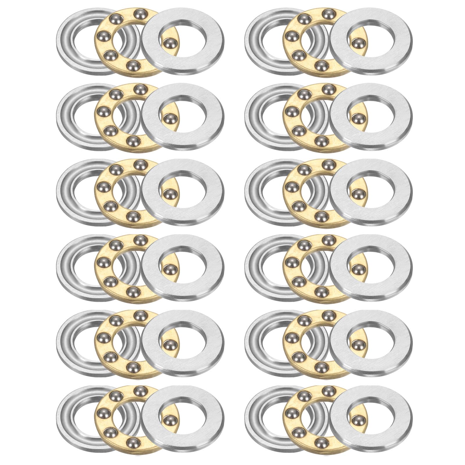 Miniature Thrust Ball Bearings - Chrome Steel, 8mm -14