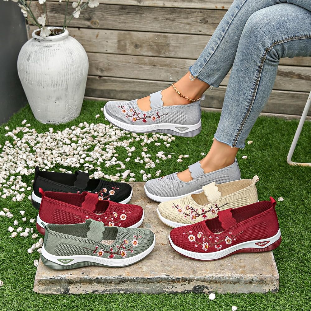 Zapatos Ortopédicos Casuales para Mujer, Transpirables, De Suela Suave con Soporte De Arco, Antideslizantes, para Enfermeras