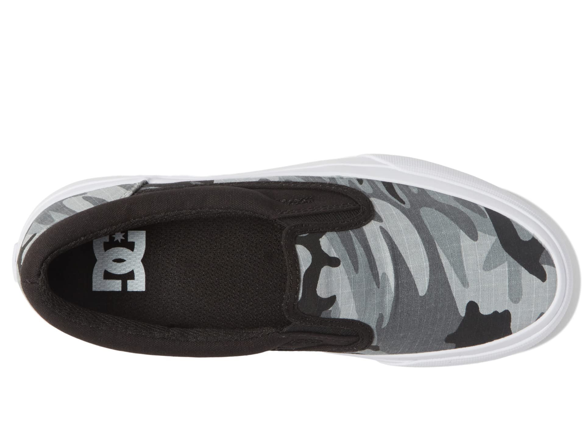 DC Mens Trase Slip-On (Little Kid/Big Kid) Grey Camo 3 Little Kid M