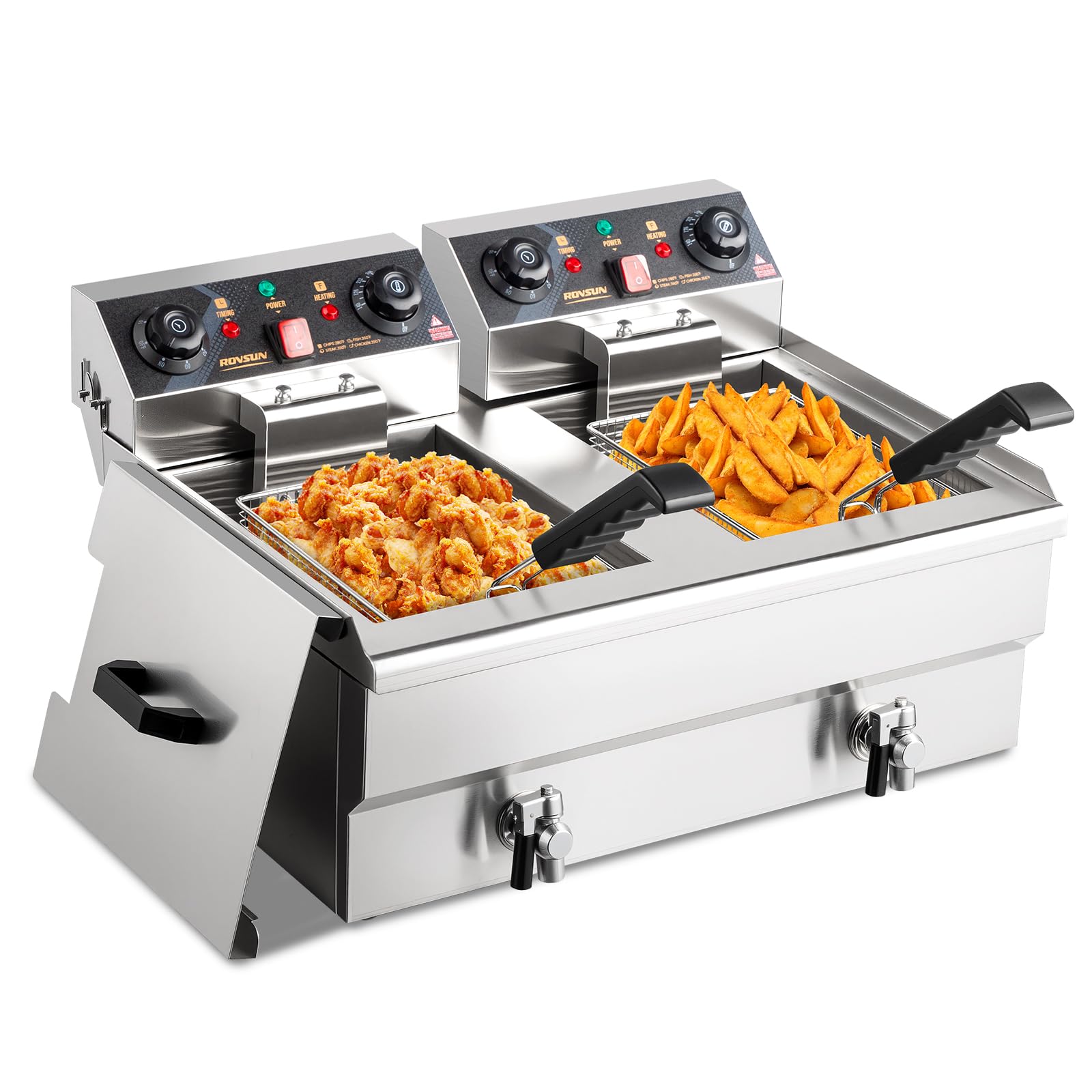 Amazon.com: ROVSUN 24.9QT Electric Deep Fryer w/Frying