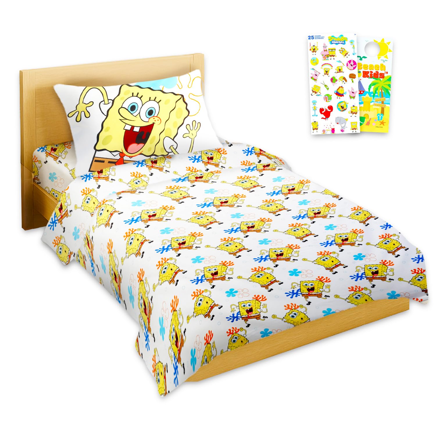 Parure de lit Bob l'éponge pour transformer la chambre des enfants en univers marin