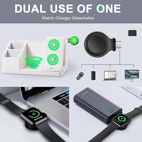 Miniatura 3 de Organizador de bolígrafos de cuero, soporte multifuncional para escritorio, organizadores de escritorio y accesorios para suministros de arte de