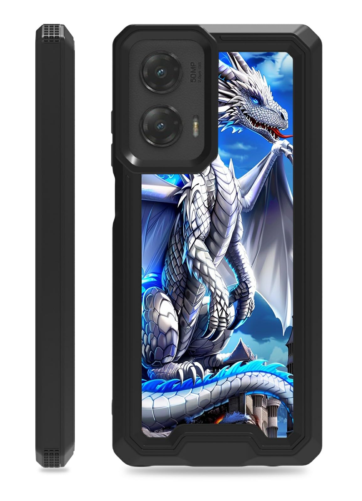 Dikoer Case for Moto G 5G 2024 6.6", Dual Layer Shockproof Protection Safe Soft Silicone Hard PC Back Cover Anti-Scratch Case for Motorola Moto G 5G