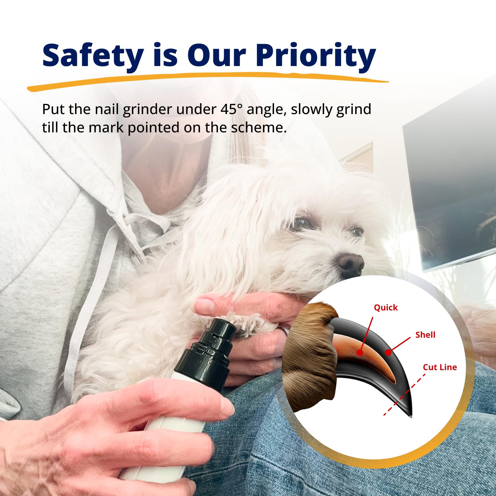 Silent Groom Pro Pet Nail Grinder | Whisper Quiet Claw Trimmer for Dogs, Cats and Other Animals | Safe & Stress Free Nail Grooming, Ideal for Sensitive Dogs of All Breeds & Sizes - image 6