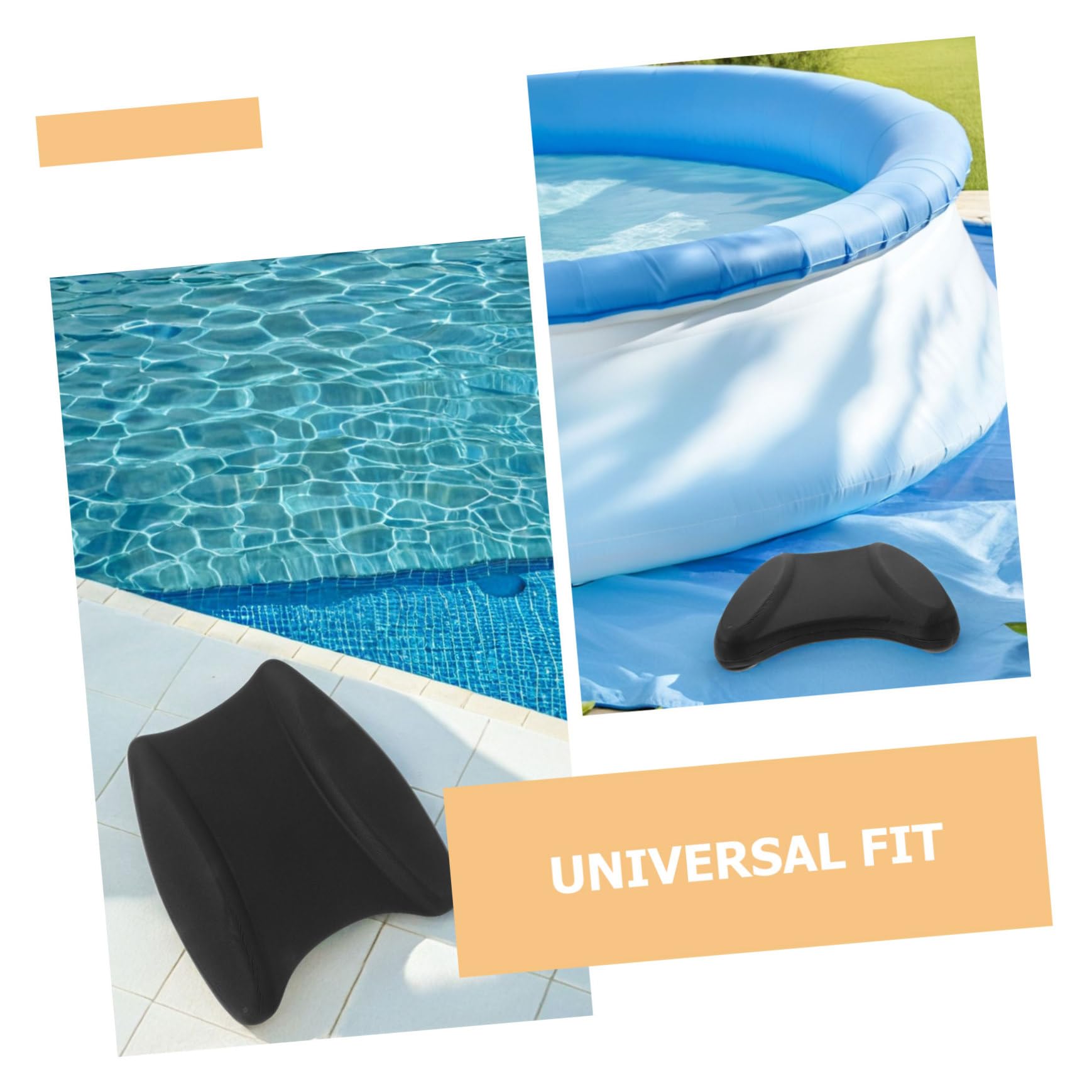 ibasenice Tabla de Natación para Piscina, 2 Piezas, Eva, Negro | Equipo de Ayuda para Nadar, Ligero, para Niños y Adultos, Uso en Piscina y Deportes Acuáticos