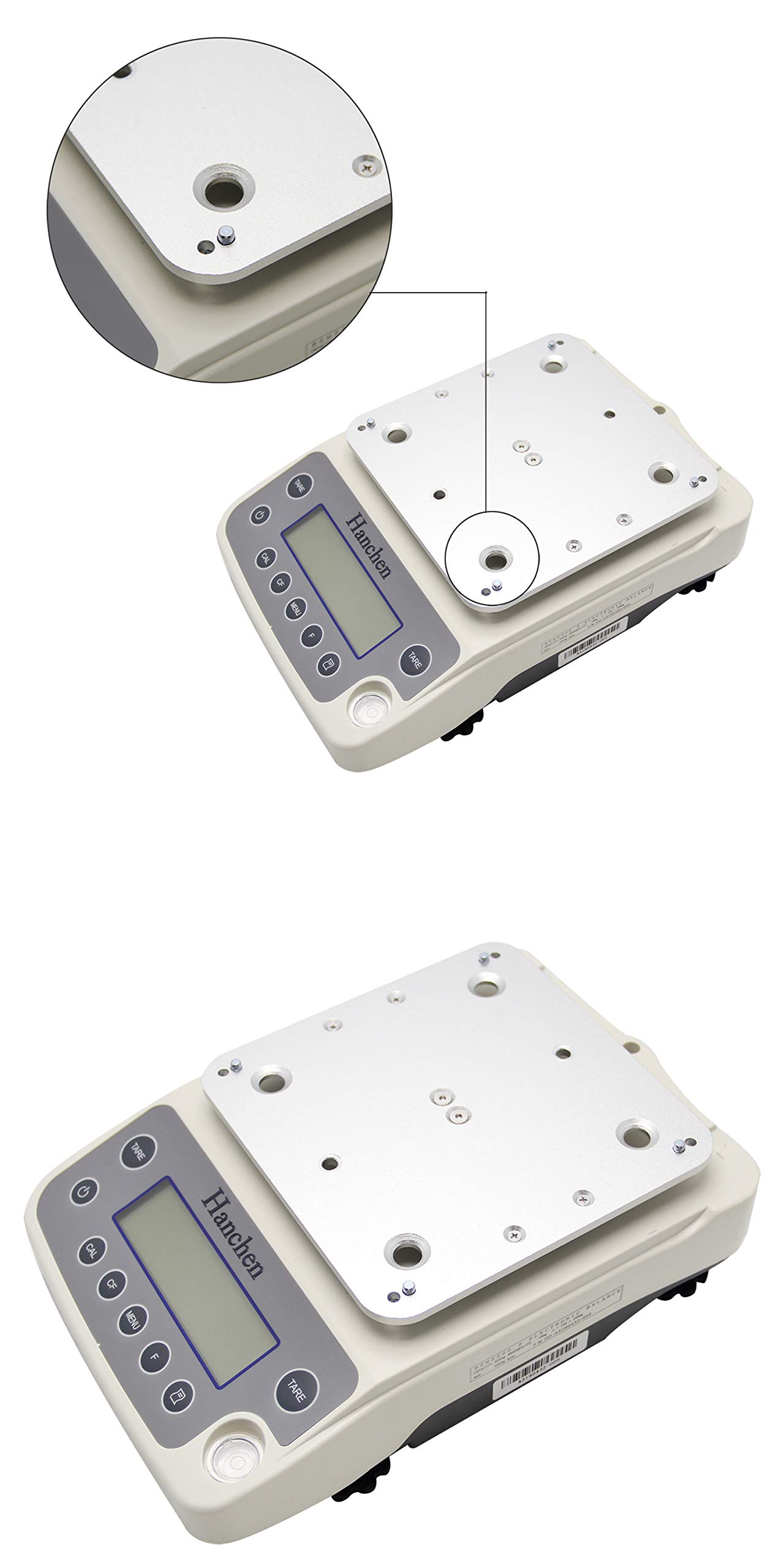 Hanchen Balanza Analítica de Precisión 0.01g Digital Báscula Científica para Laboratorio/Joyería/Farmacias (4200g/0.01g)