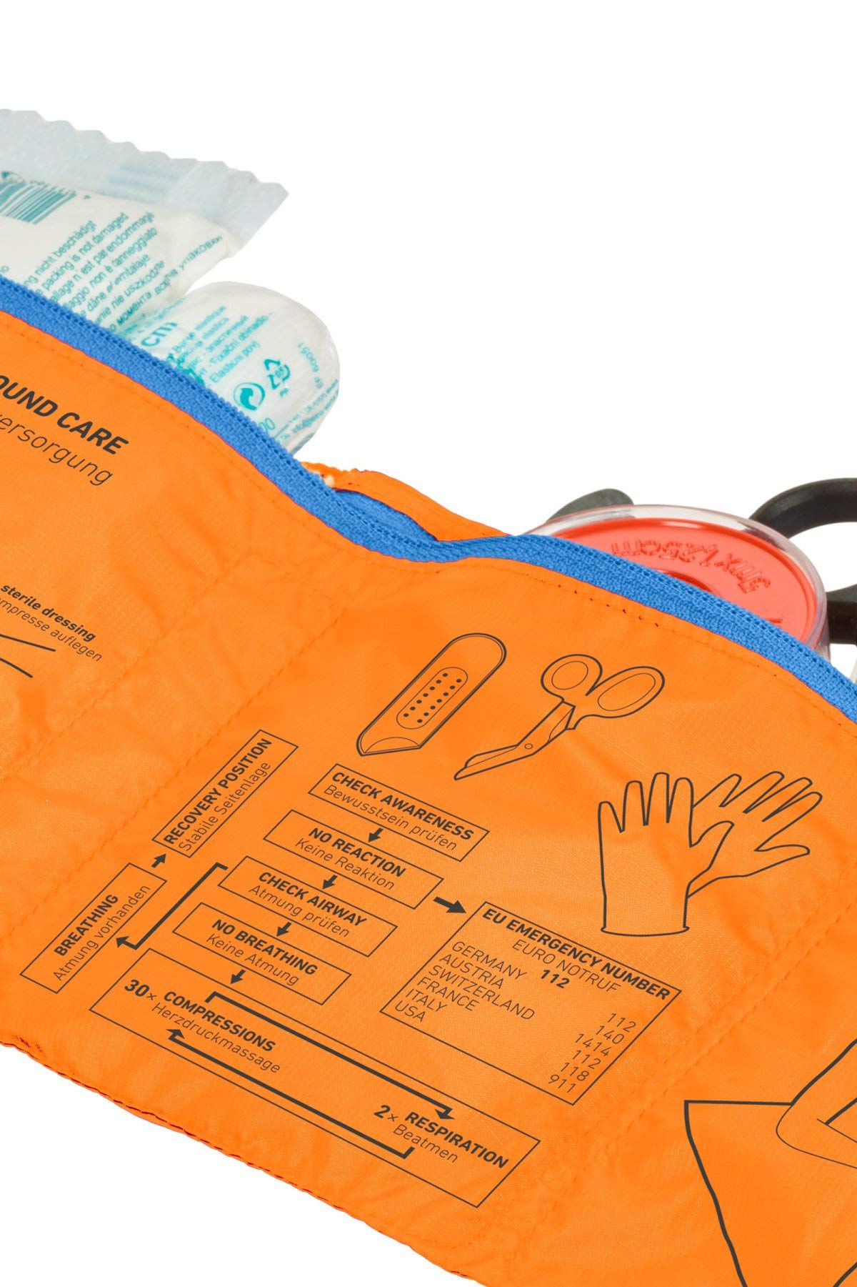 ORTOVOX 23301-00212 First AID ROLL DOC Apteczka pierwszej pomocy unisex dorosły szokujący pomarańczowy rozmiar UNI