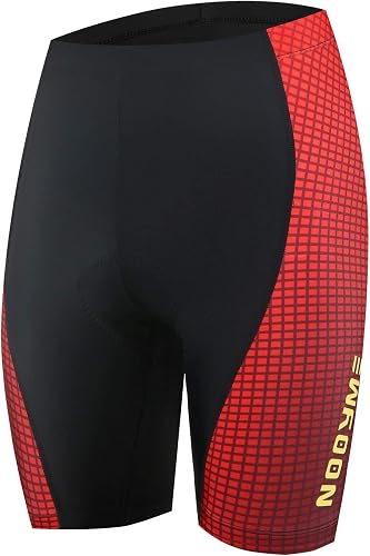 NOOYME Womens Bike Shorts for Cycling with 3D Padded Pink Ride Women Cycling Sho