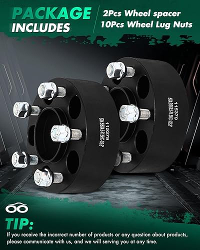 Miniatura 2 de SCITOO Espaciadores de rueda centrados de 5 x 4.5 pulgadas de 0.197 x 4.500in a 0.197 x 4.500in Diámetro del cubo de 2.815in 12 pulgadas para