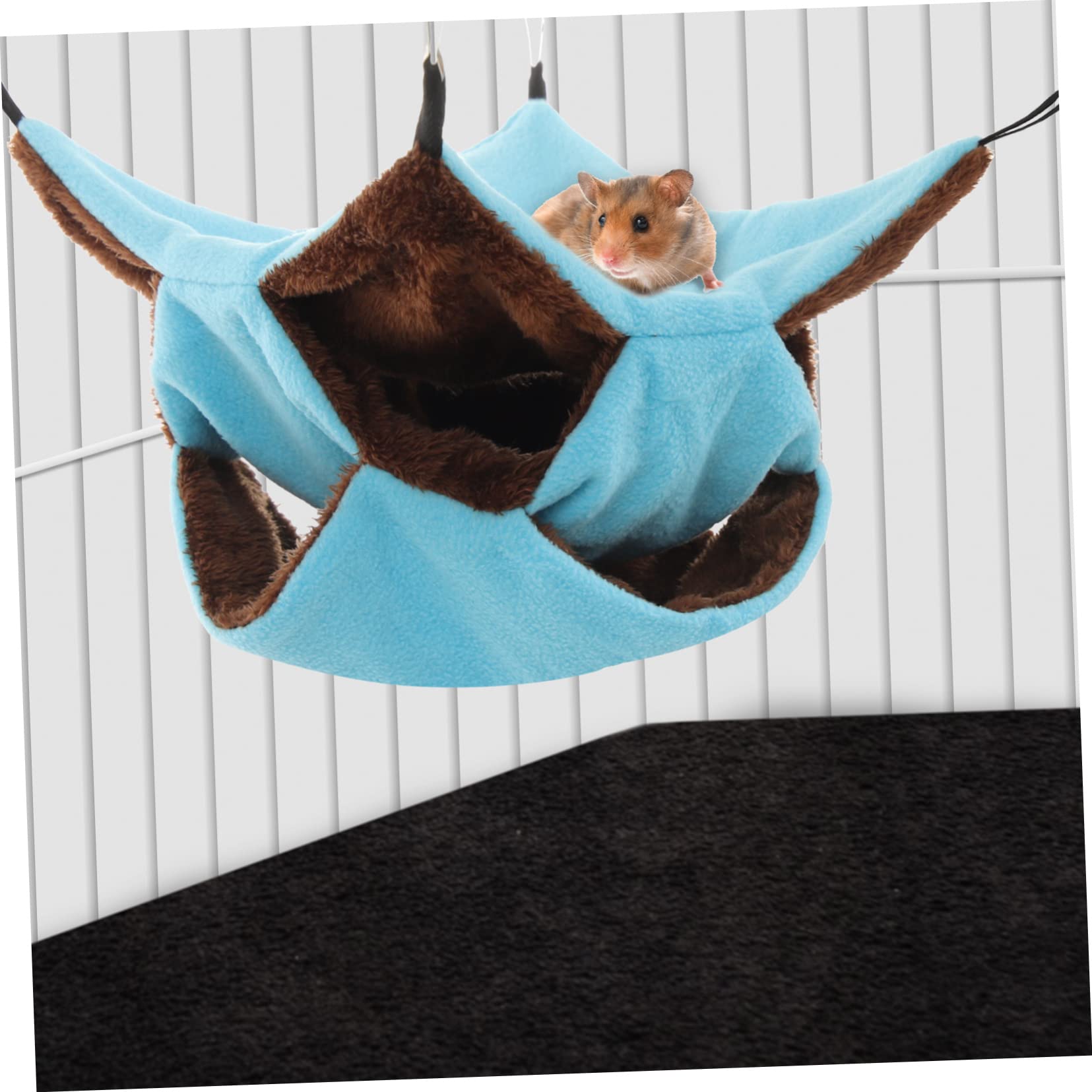 VICASKY Comfortable Suspended Hamster Hammock Warm Chinchilla Bed for Pets Easy to Install Washable for Hamsters Rats Guinea Pigs