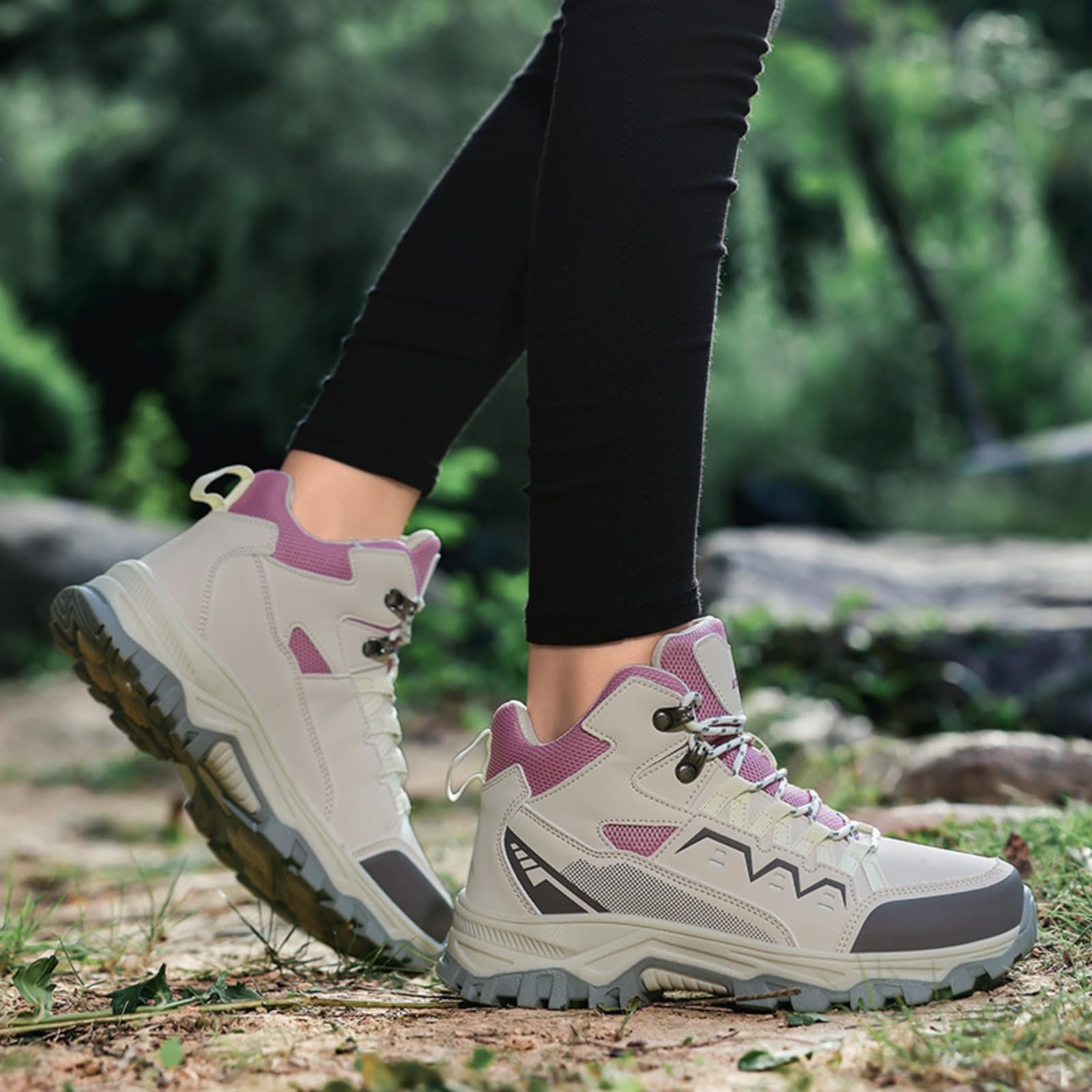 Damskie wodoodporne buty trekkingowe wysokie buty trekkingowe