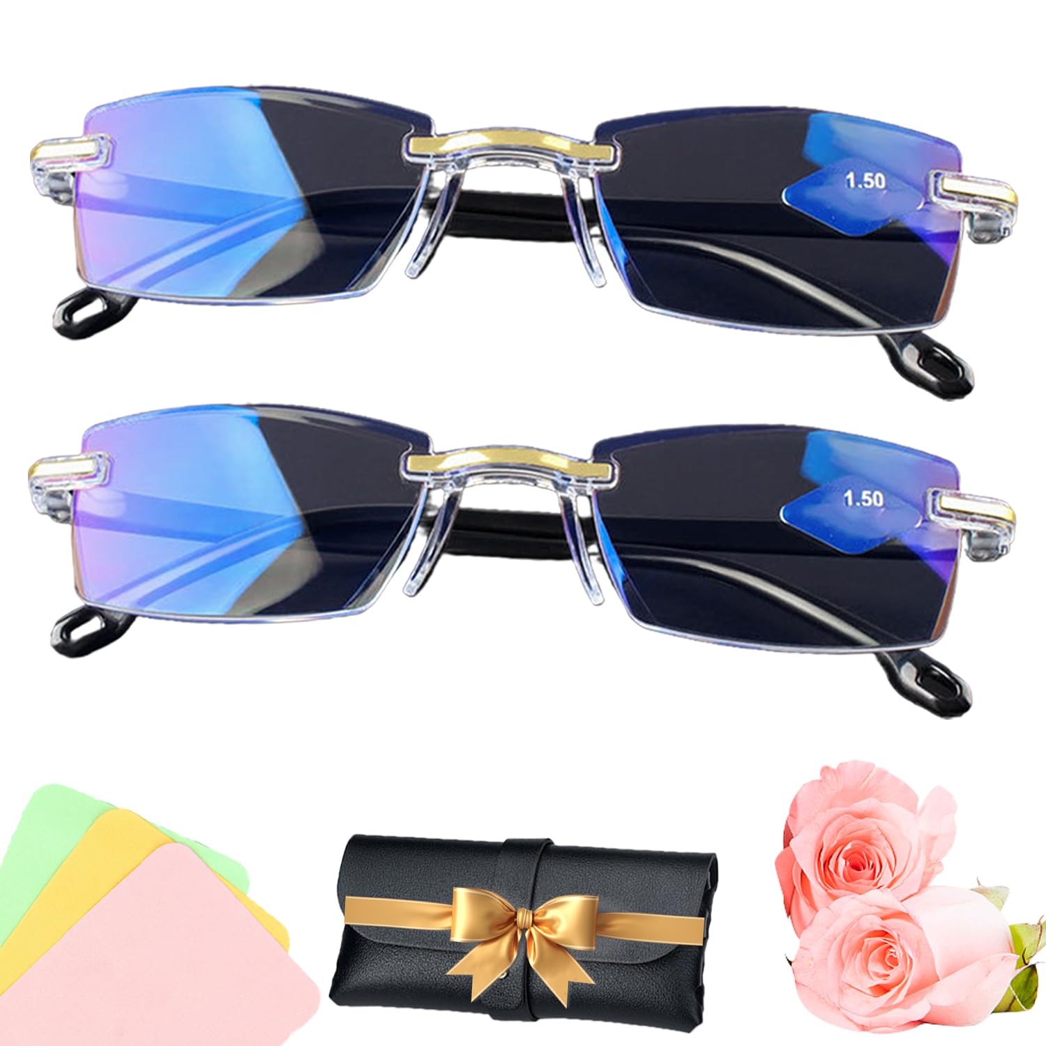 Upgraded Blue Glasses Self Adjusting For Women & Men,Auto Focus Intelligent Dual Focus Eye Glasses Far And Near — view 9