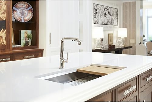 Miniatura 3 de KOHLER K-7505-SN - Grifo de cocina extraíble níquel pulido vibrante