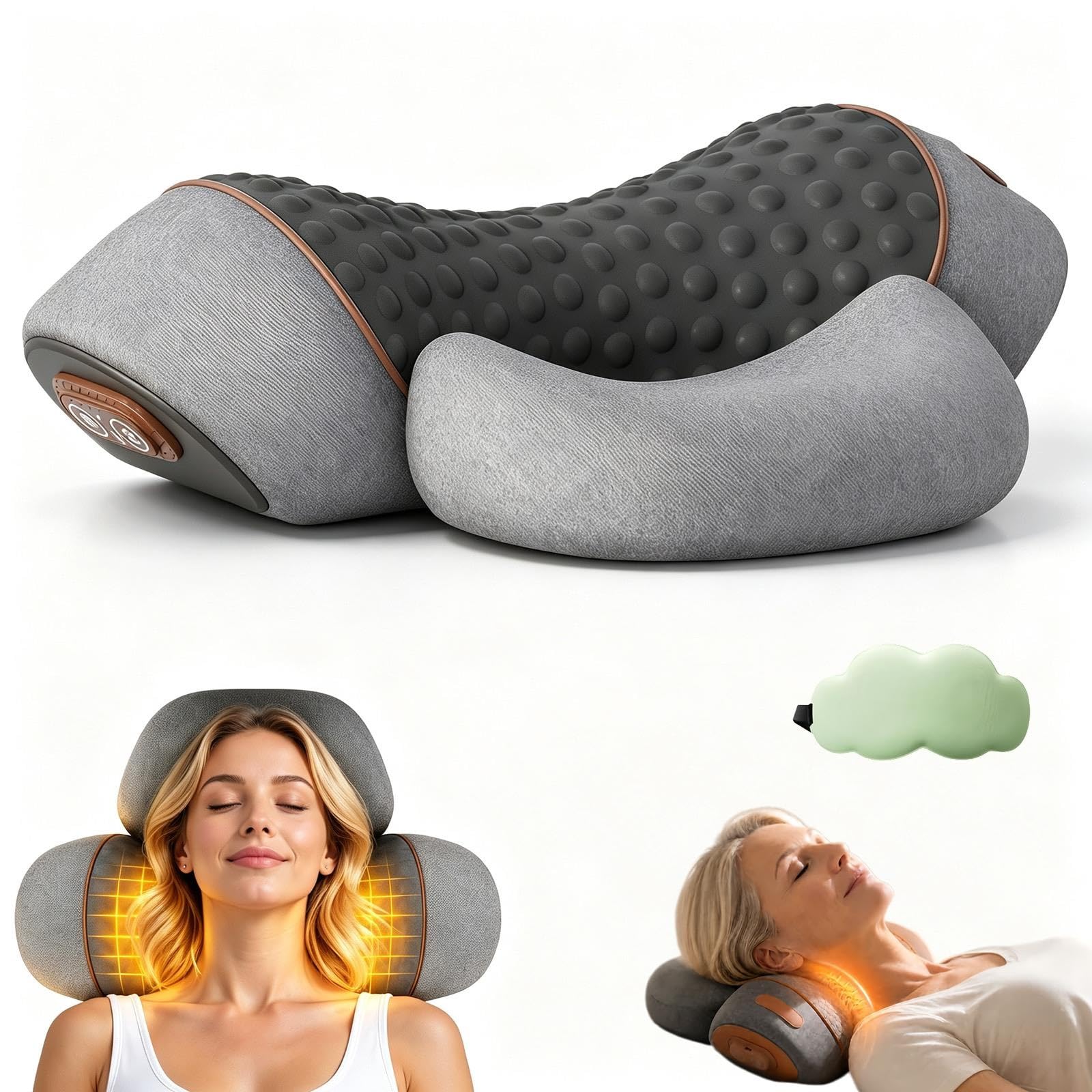 Revitool Nackenmassagekissen, 39°Winkel PhysioRest 3in 1 Massagekissen