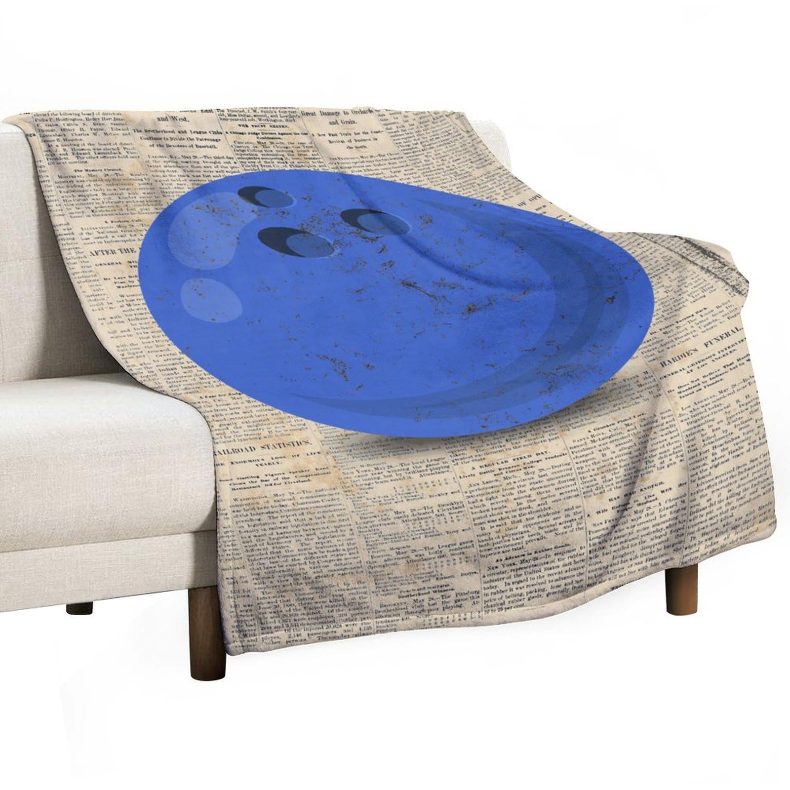 Couverture polaire bowling douce pour salle de jeux garçon et ambiance cocooning