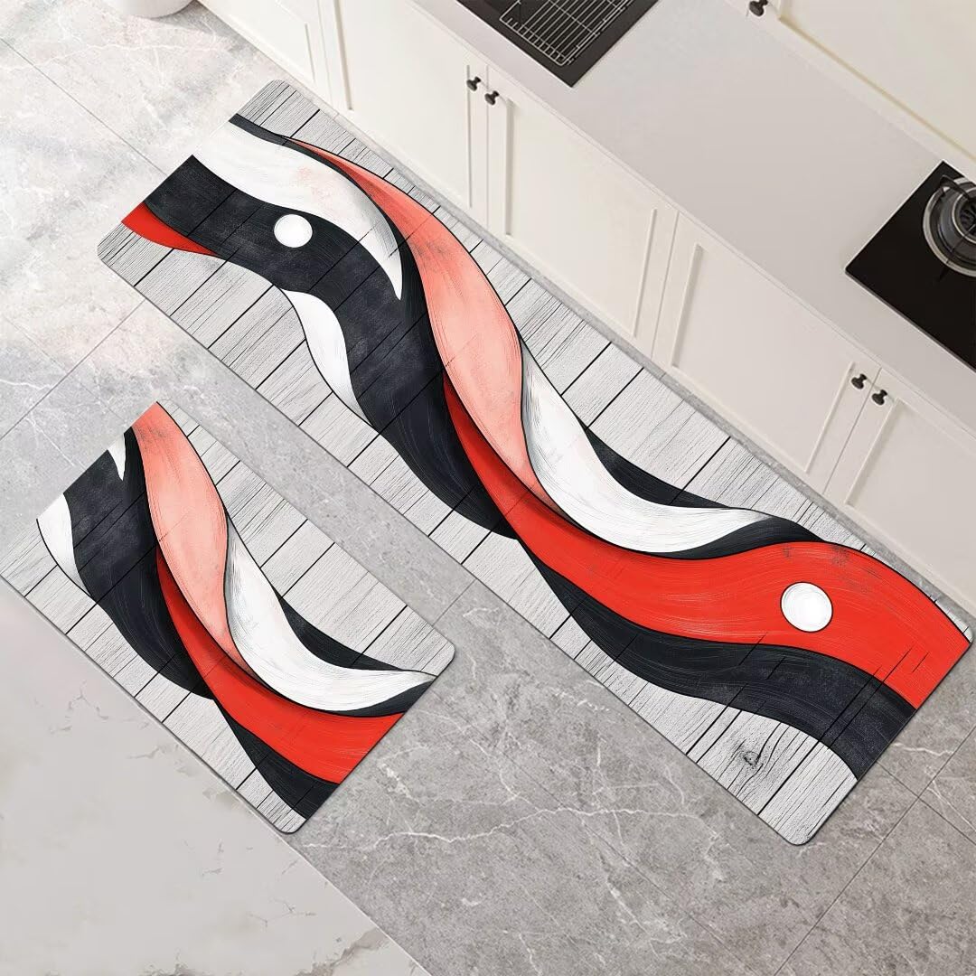 Tapis cuisine antidérapants lot de 2 tapis de cuisine devant évier séchage rapide absorbant