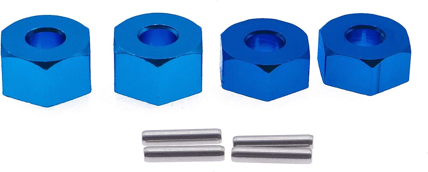 4pcs Machined Alloy Aluminum Wheel Hex Set for Ecx Ruckus Torment Amp Mt Parts
