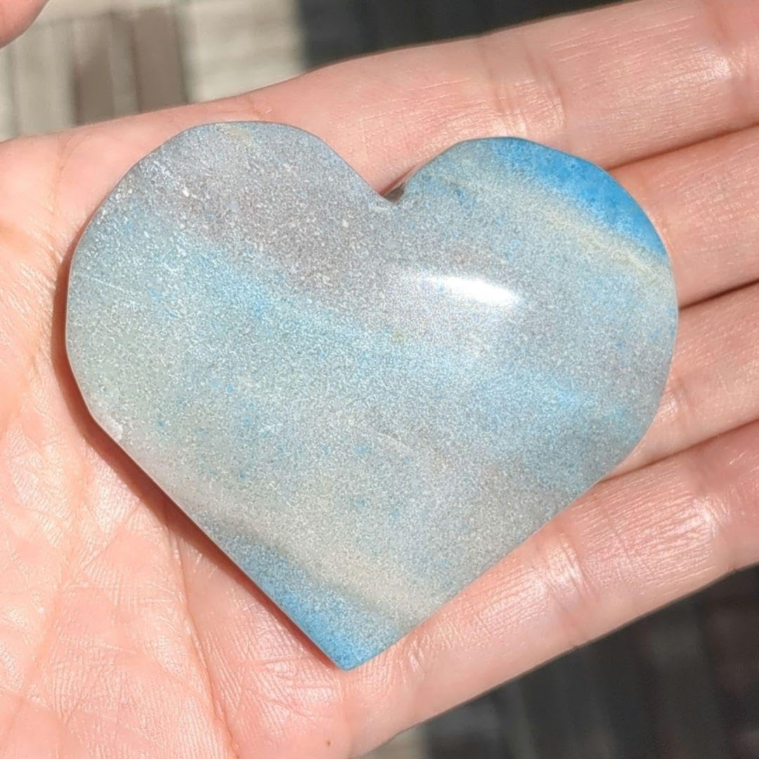 Amazon.co.jp: トロレアイト ハート型 つやつや 大きめ約6cm 79g 握り