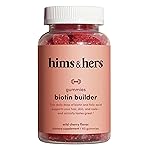 Hers Biotin Builder Gummy Vitamins with Vitamins B12 and B6, Vitamin D, Gluten Free, No Artificial Sweeteners or Flavors, Wild Cherry Flavor, 30 Count