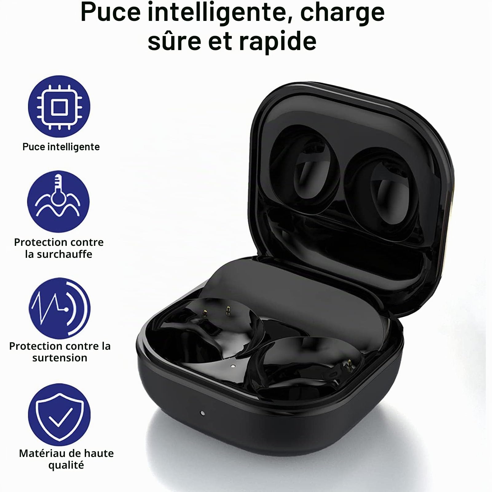 Étui de Charge pour Galaxy Buds 2 Pro, Station d'accueil pour Chargeur de Remplacement pour écouteurs Bluetooth sans Fil Samsung Galaxy Buds 2 Pro SM-R510, étui de Charge pour