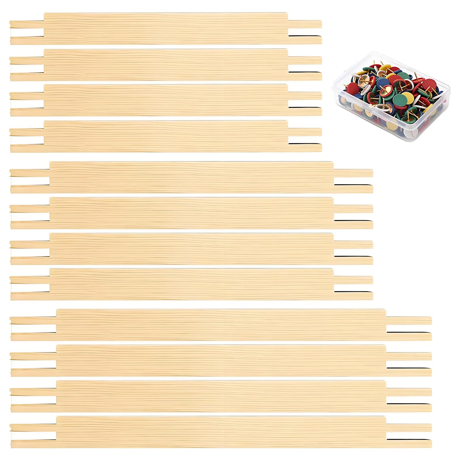Wood Embroidery Hoops Frame Set Assorted Size Stitching Hoops for Hand Sewing Needlework Craft and Fabric Art Project Craft Embroidery Assemblies