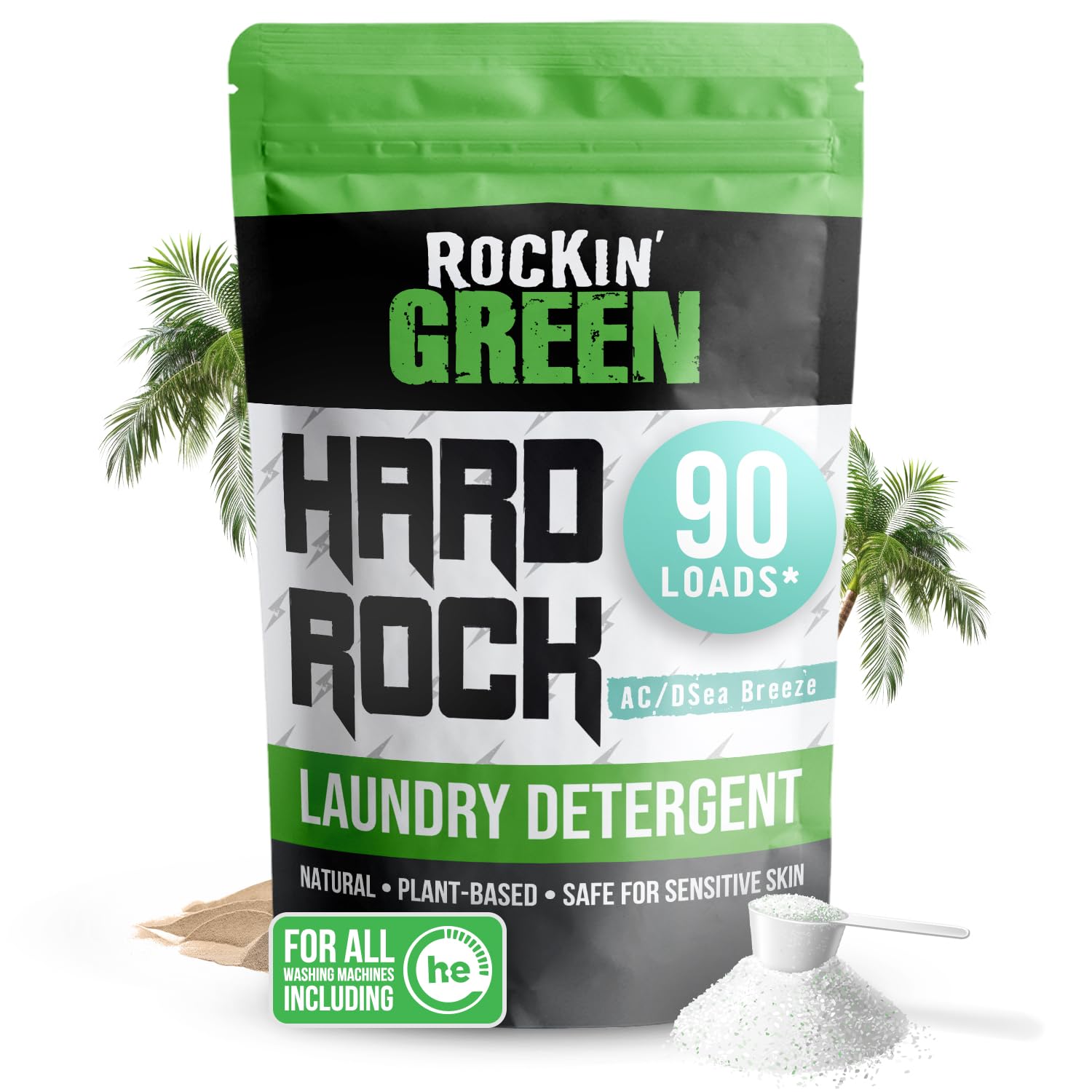 Rockin' Green Hard Rock Laundry Detergent - Motley Clean by Rockin' Green