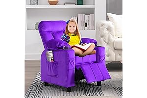 Toddler Recliner Chair Ages 3-5: Purple Comfort Lounge