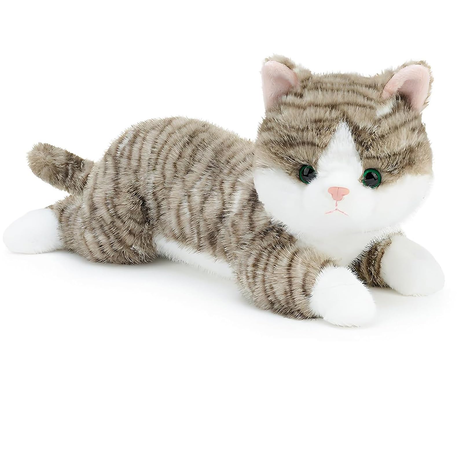 Amazon.co.jp: 19インチ 3ポンド 猫 重みのあるぬいぐるみ リアルな