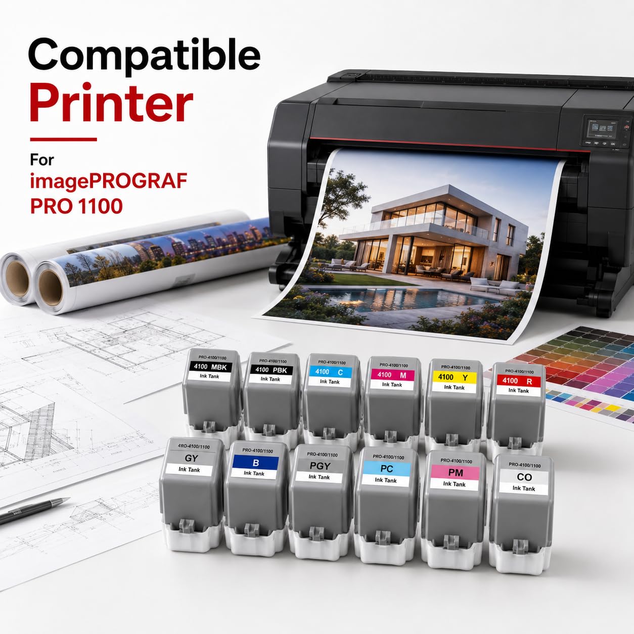Amazon.co.jp: PFI-4100 インクカートリッジ - Canon imagePROGRAF PRO