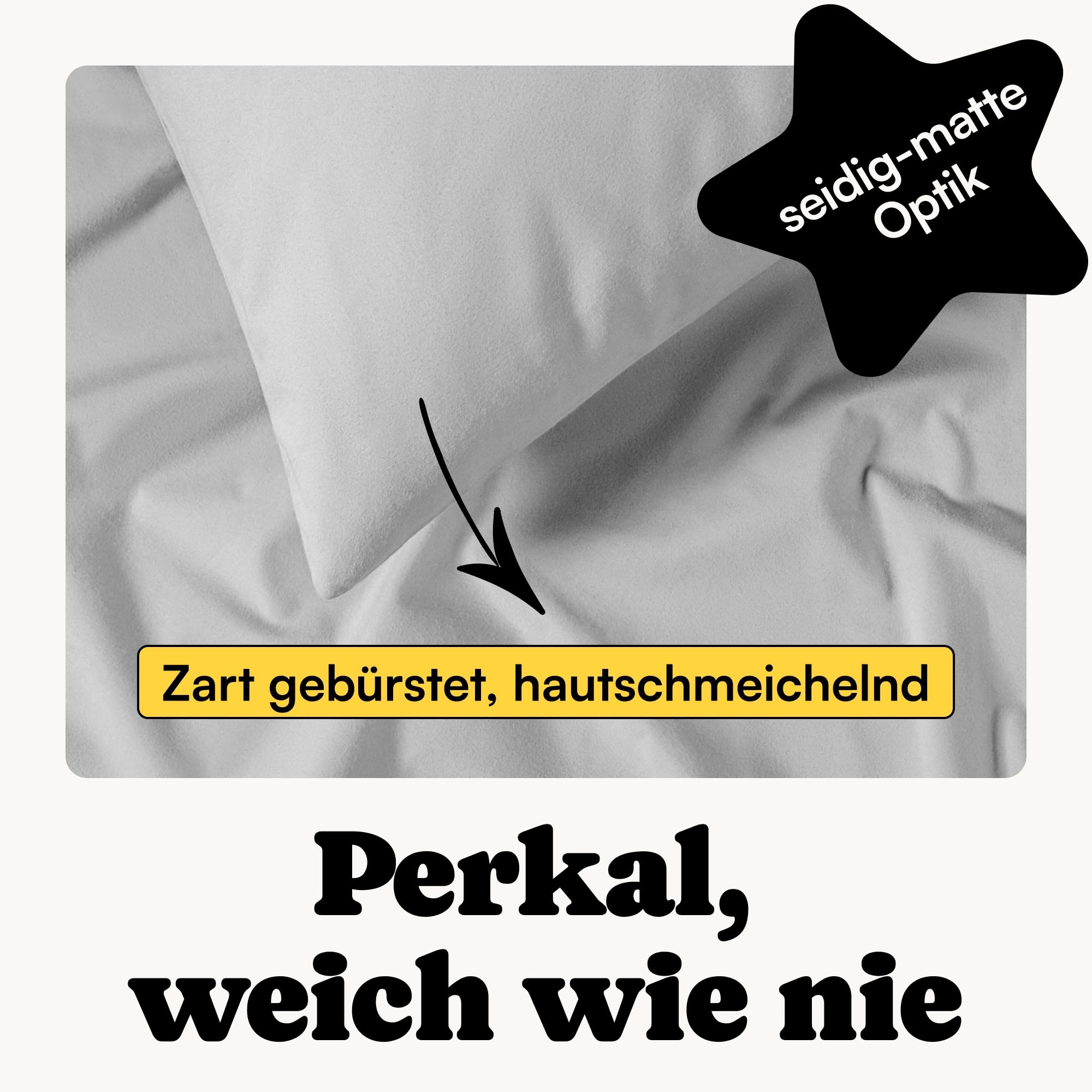 Juego de 2 fundas de almohada de 40 x 80 cm, color gris claro (2 unidades), 100 % algodón percal (cepillado), certificado Oeko-Tex, transpirable, 40 x 80 cm, funda de almohada con cremallera,