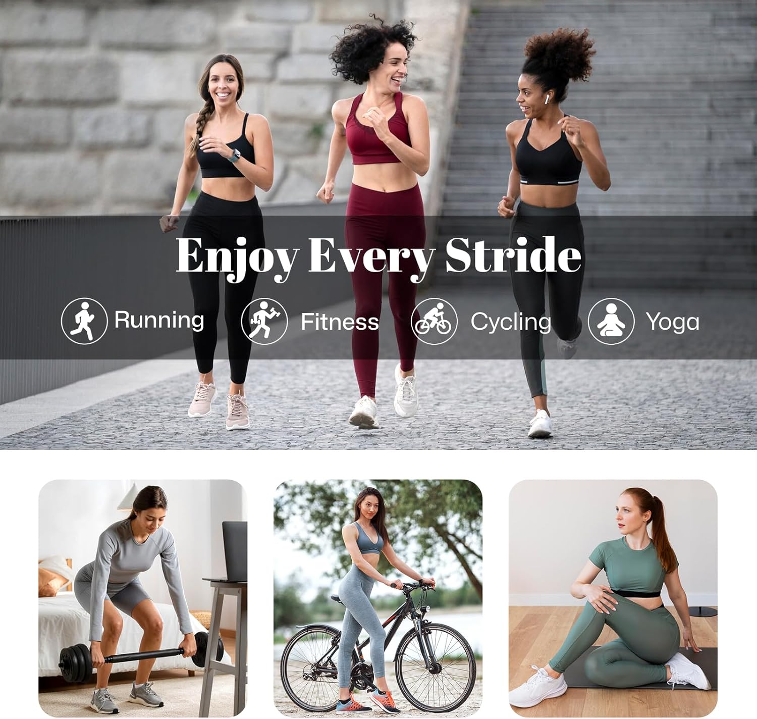 PAPLUS Running Socks Womens 6 Pairs - Athletic Ankle Socks with Arch Support, Comfort Anti-Blister Cushioned - Image 7