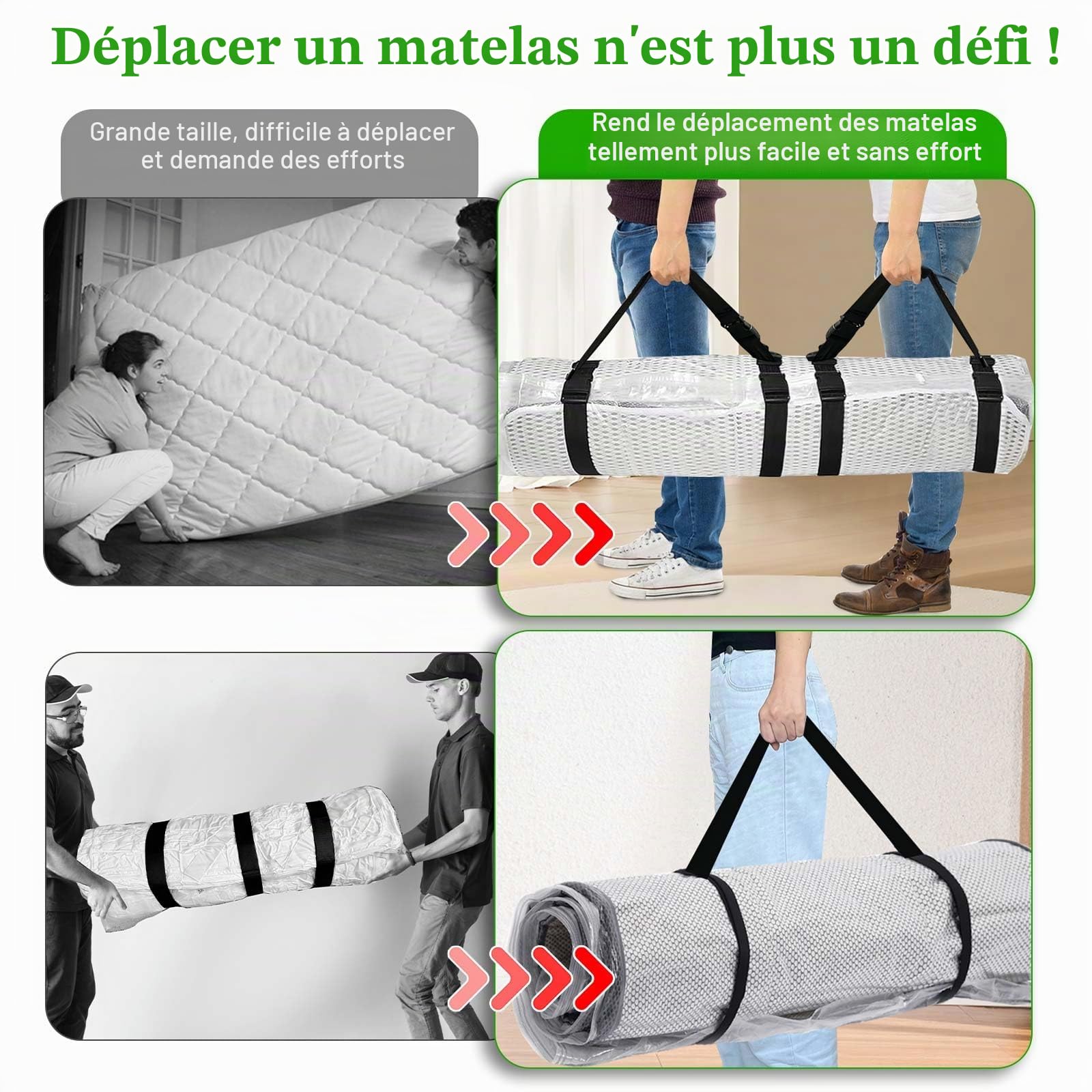 Sac de rangement sous vide pour matelas King size/Califonia King - Étanche - Double fermeture éclair - Sacs de rangement sous vide - Économie d'espace pour matelas en mousse à mémoire de forme et