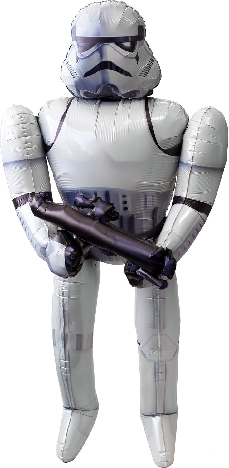 Anagram Storm Trooper Airwalkers Foil Balloon, 70", Multicolored