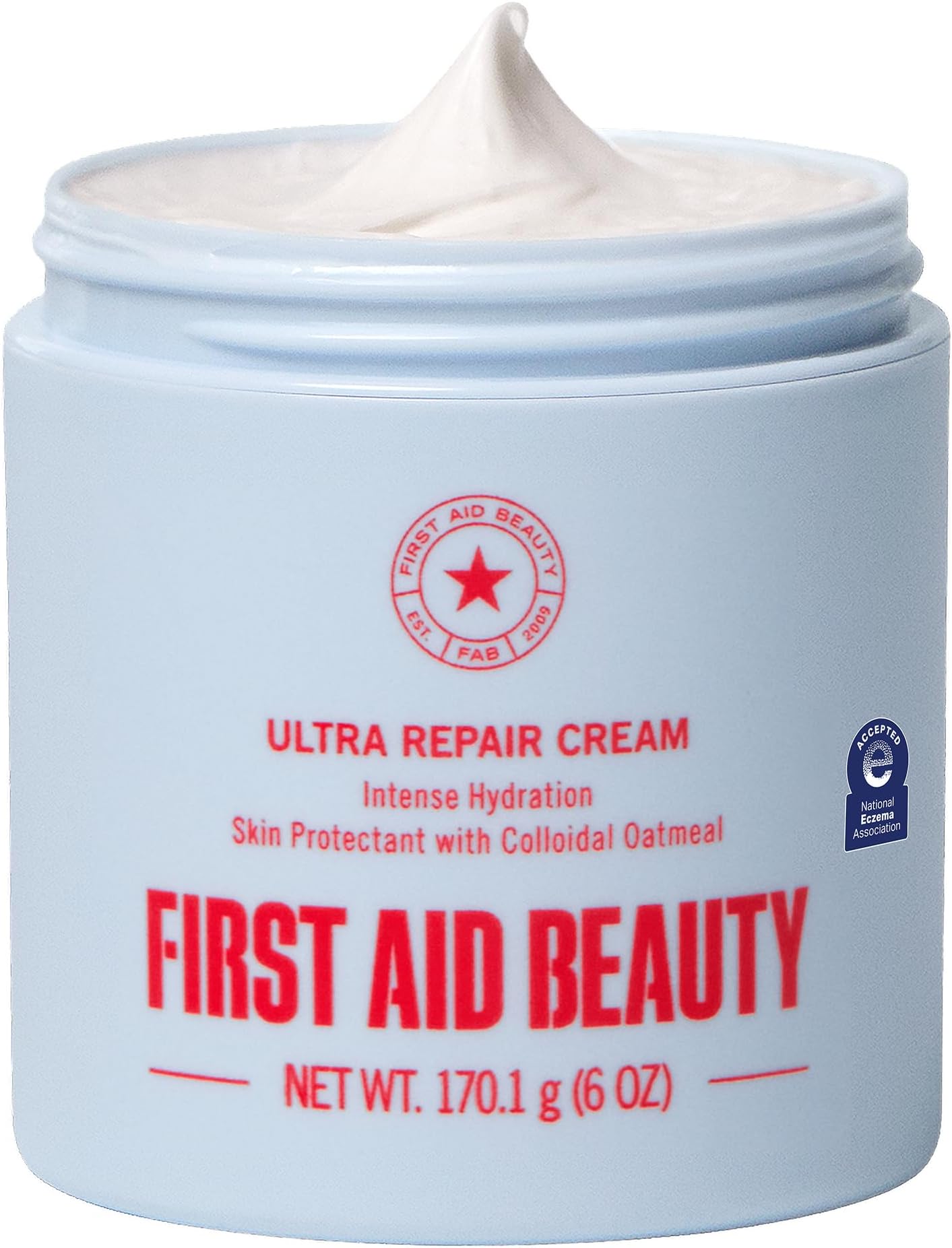 First Aid Beauty Ultra Repair Cream, Intense Hydration Face & Body Moisturizer with Colloidal Oatmeal, Helps Relieve Eczema, Dry Skin Barrier Repair, Fragrance Free