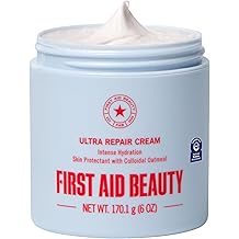 First Aid Beauty Ultra Repair Cream, Intense Hydration Face &amp; Body Moisturizer with Colloidal Oatmeal, Helps Relieve Eczema, Dry Skin Barrier Repair, Fragrance Free