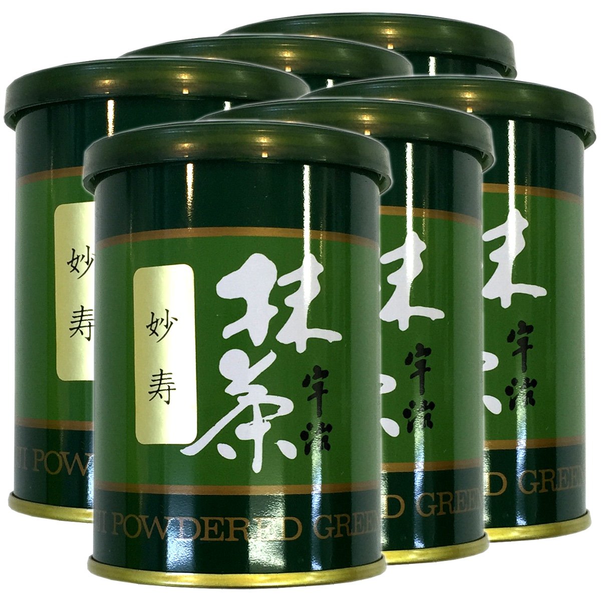 Amazon.co.jp: 【高級宇治抹茶】抹茶 粉末 妙寿 40g ×6個セット 巣鴨の
