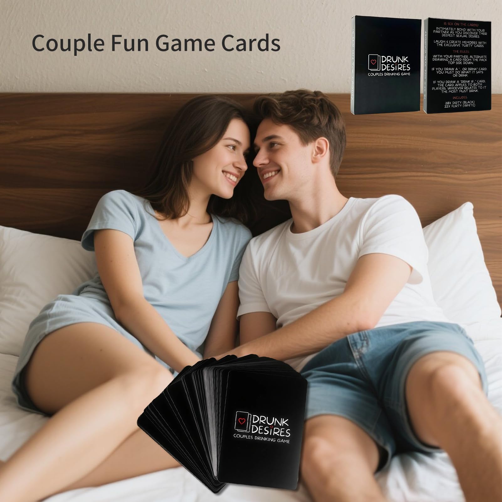 Pedicur Couples Games, 50 Cards for Adults, Black and White, Small (9.1 cm x 6.9 cm) - Image 4